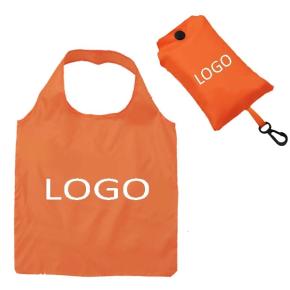 Foldable Tote Bag with Plastic Clip