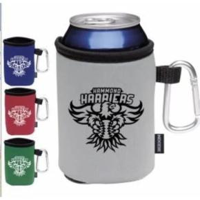 Collapsible Can Cooler With Carabiner