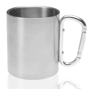 10oz Carabnier Handle Stainless Steel Mug