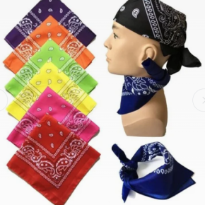 Head Bandana Square Scarf 