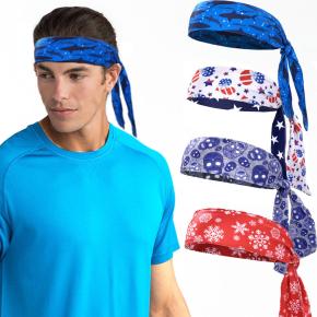 Full Color Dye Sublimation Tie Headband 